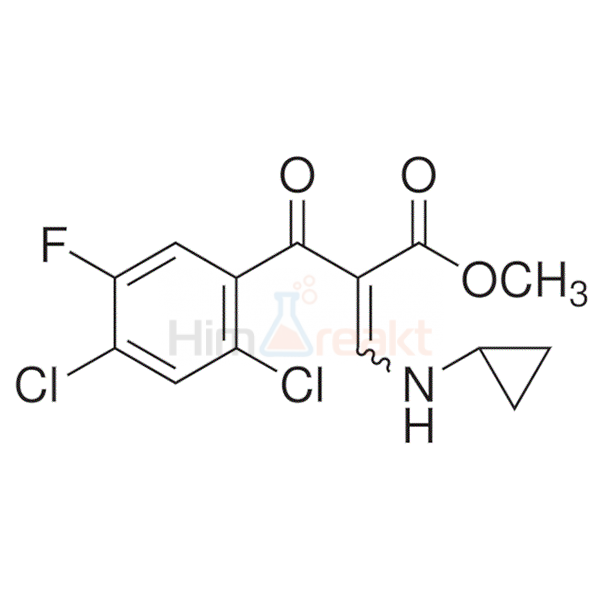 2-(2,4-Дихлор-5-фторбензоил)-3-циклопропиламиноакриловая кислота, метиловый эфир, смесь изомеров