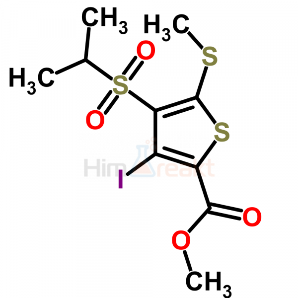 Метил 3-йодо-4-(изопропилсульфонил)-5-(метилтио)тиофен-2-карбоксилат