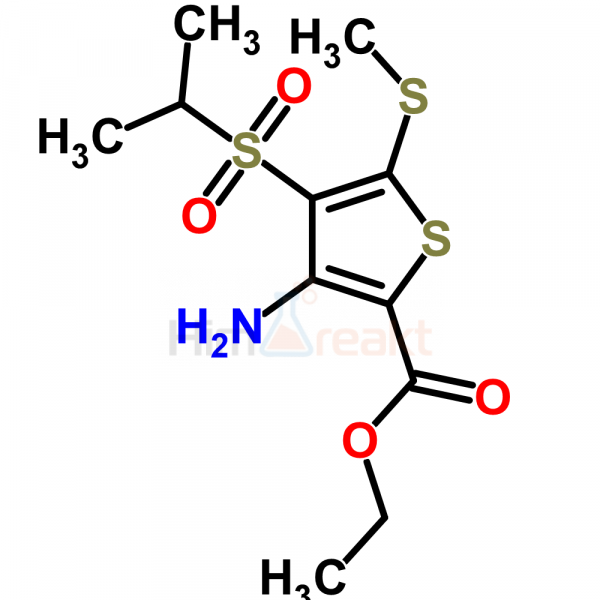 Этил 3-амино-4-(изопропилсульфонил)-5-(метилтио)тиофен-2-карбоксилат
