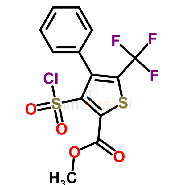 Метил 3-(хлорсульфонил)-4-фенил-5-(трифторметил)тиофен-2-карбоксилат