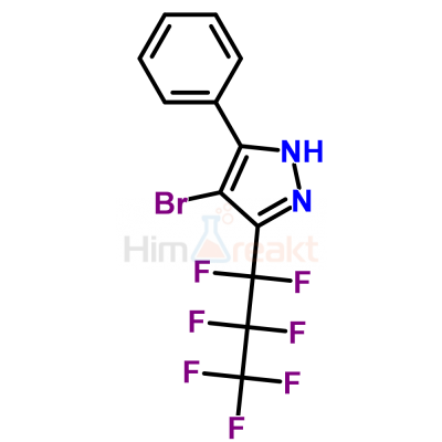 4-Бром-3-(гептафтор-1-пропил)-5-(фенил)пиразол