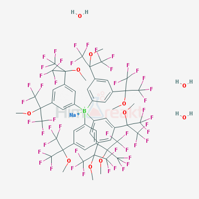 Натрий тетракис[3,5-бис(1,1,1,3,3,3-гексафтор-2-метокси-2-пропил)фенил]борат тригидрат