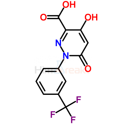 4-Гидрокси-6-оксо-1-[3-(трифторметил)фенил]-1,6-дигидро-3-пиридазинкарбоновая кислота