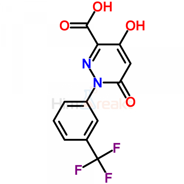 4-Гидрокси-6-оксо-1-[3-(трифторметил)фенил]-1,6-дигидро-3-пиридазинкарбоновая кислота