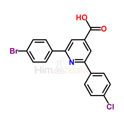 2-(4-Бромфенил)-6-(4-хлорфенил)пиридин-4-карбоновая кислота
