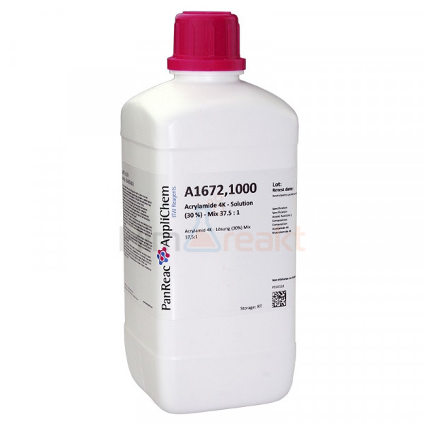 Акриламид 4К  смесь с бисакриламидом 4К   37.5 : 1 раствор 30%