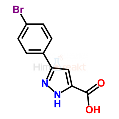 3-(4-Бромфенил)-1h-пиразол-5-карбоновая кислота