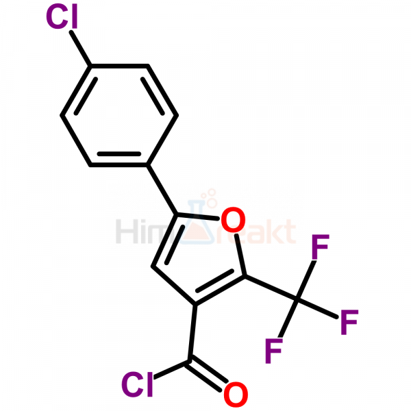 5-(4-Хлорфенил)-2-(трифторметил)фуран-3-карбонил хлорид