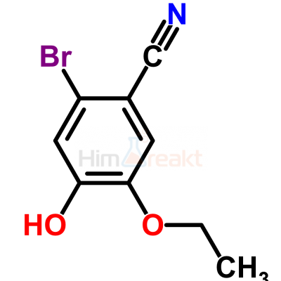2-Бром-5-этокси-4-гидроксибензонитрил