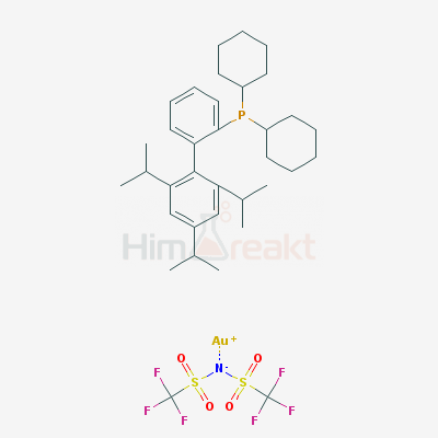 2-Дициклогексилфосфино-2',4',6'-триизопропилбифенил золото(I) бис(трифторметансульфон