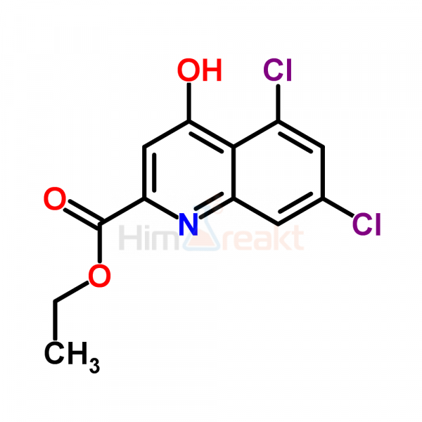 5,7-Дихлор-4-гидрокси-куинолин-2-карбоновая кислота этиловый эфир