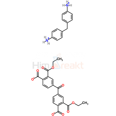 4,4'-Карбонилбис[2-(этоксикарбонил)бензойная кислота], 4,4'-метилендианилин соль 1:1