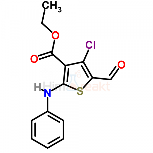 Этил 2-анилино-4-хлор-5-формил-3-тиофенкарбоксилат