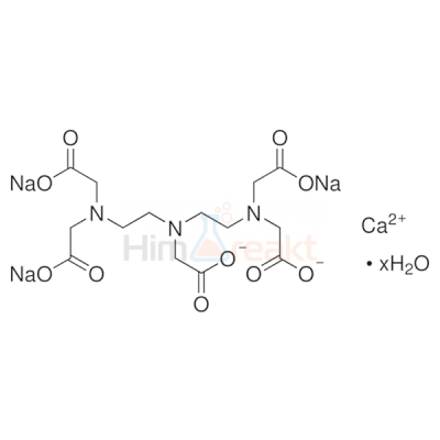 Диэтилентриаминпентауксусная кислота кальций тринатриевая соль гидрат