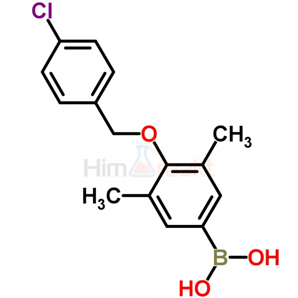 4-(4'-Хлорбензилокси)-3,5-диметилфенилборная кислота