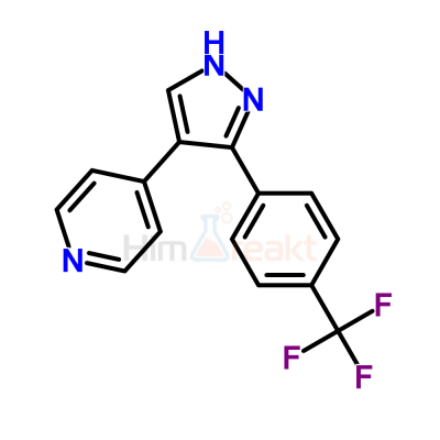 4-{3-[4-Трифторметил)фенил]-1H-пиразол-4-ил}пиридин