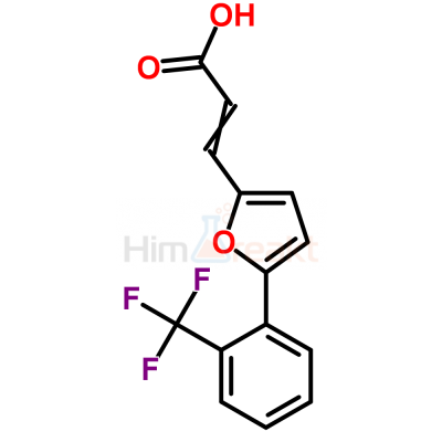 3-[5-(2-(Трифторметил)фенил)фуран-2-ил]-акриловая кислота, преимущественно транс