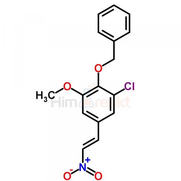 Транс-4-бензилокси-3-хлор-5-метокси-бета-нитростирол