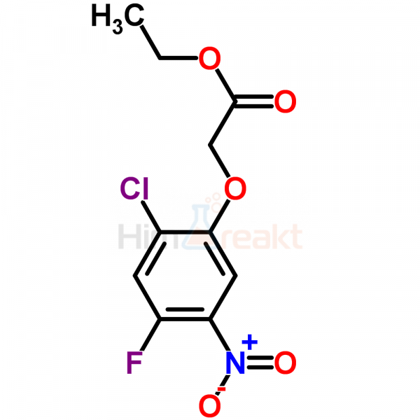 Этил 2-(2-хлор-4-фтор-5-нитрофенокси)ацетат