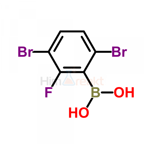 3,6-Дибром-2-фторфенилборная кислота