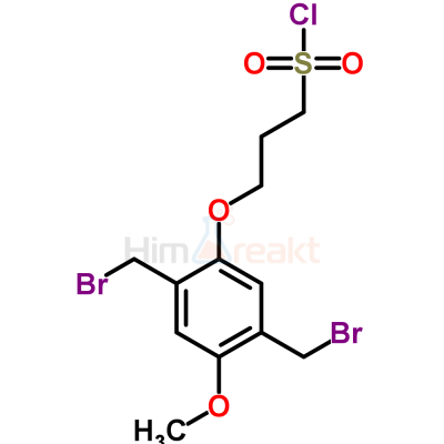 3-[2,5-Бис(бромметил)-4-метоксифенокси]-1-пропансульфонил хлорид