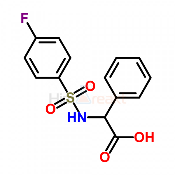 2-{[(4-Фторфенил)сульфонил]амино}-2-фенилуксусная кислота