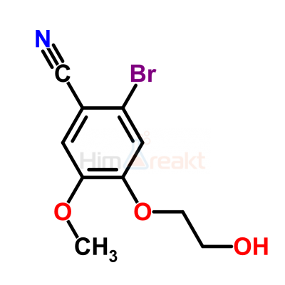 2-Бром-4-(2-гидроксиэтокси)-5-метоксибензонитрил