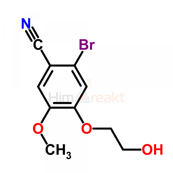 2-Бром-4-(2-гидроксиэтокси)-5-метоксибензонитрил