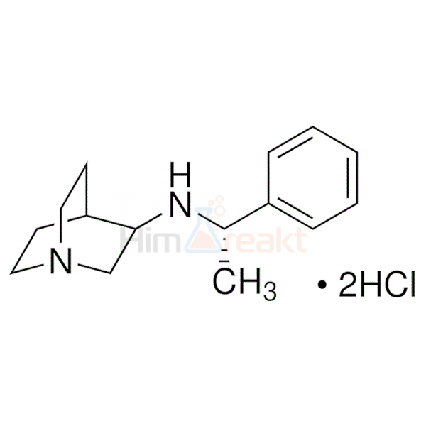 (+)-N-(1(S)-фенилэтил)-1-азабицикло[2.2.2]октан-3(R)-амин гидрохлорид
