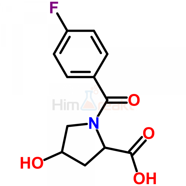 1-(4-Фторбензоил)-4-гидрокси-2-пирролидинкарбоновая кислота