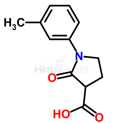1-(3-Метилфенил)-2-оксо-3-пирролидинкарбоновая кислота