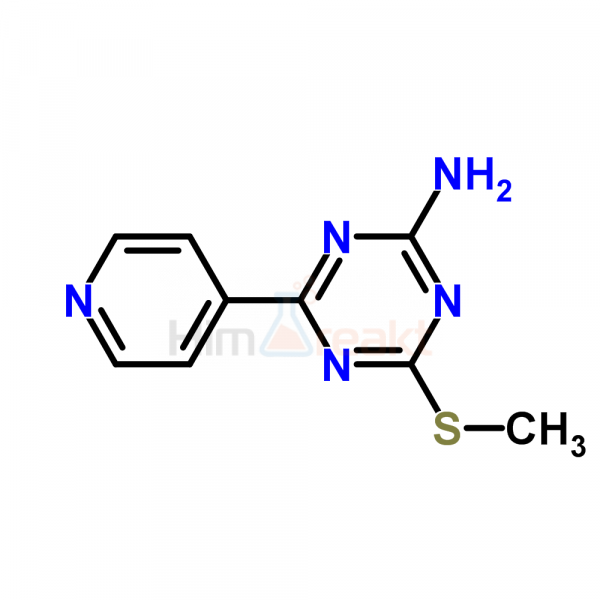 4-(Метилтио)-6-(4-пиридил)-1,3,5-триазин-2-амин