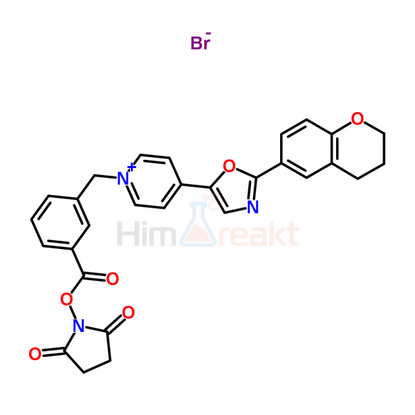 1-[3-(Сукцинимидилоксикарбонил)бензил]-4-[2-(3,4-дигидро-2H-1-бензопиран-6-ил)-5-оксазолил]пиридиния