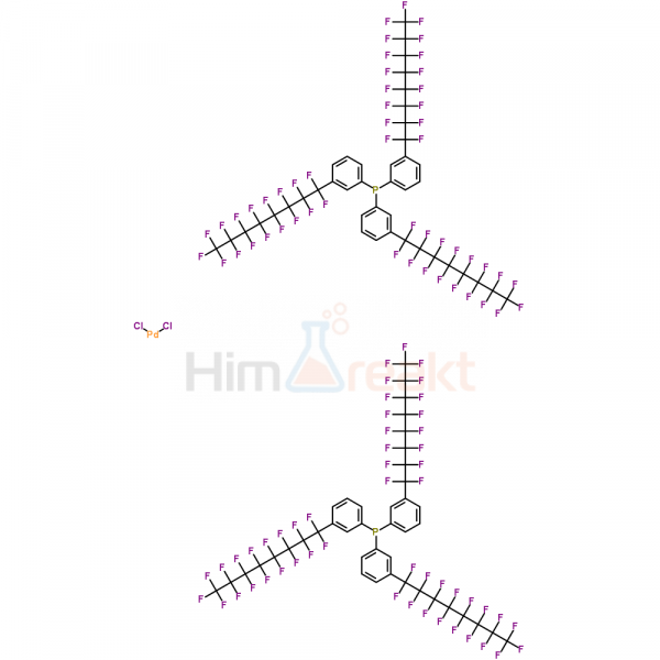 Бис[трис(3-(гептадекафтороктил)фенил)фосфин]палладий(II) дихлорид