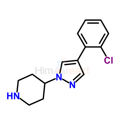 4-[4-(2-Хлорфенил)-1H-пиразол-1-ил]пиперидин