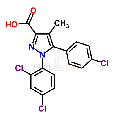 5-(4-Хлор-фенил)-1-(2,4-дихлор-фенил)-4-метил-1H-пиразол-3-карбоновая кислота