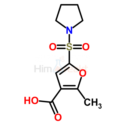 2-Метил-5-(1-пирролидинилсульфонил)-3-фуранкарбоновая кислота