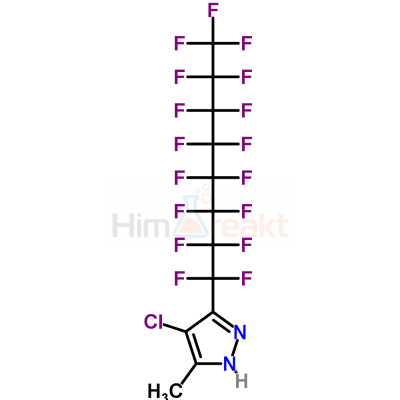 4-Хлор-3-(гептадекафтор-1-октил)-5-(метил)пиразол