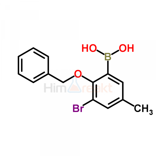 2-Бензилокси-3-бром-5-метилфенилборная кислота