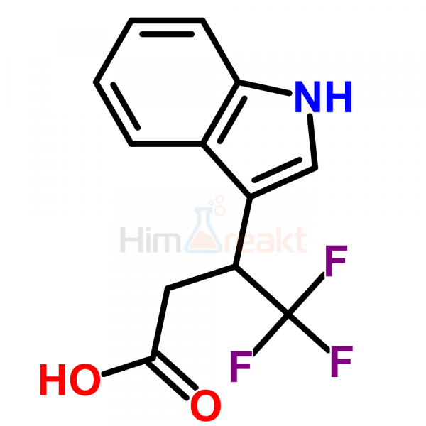 (±)-4,4,4-Трифтор-3-(3-индолил)масляный кислота