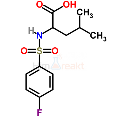 2-{[(4-Фторфенил)сульфонил]амино}-4-метилпентановая кислота