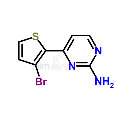 4-(3-Бром-2-тиенил)-2-пиримидинамин