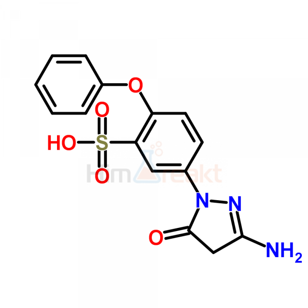 5-(3-Амино-5-оксо-2-пиразолин-1-ил)-2-феноксибензолсульфоновая кислота