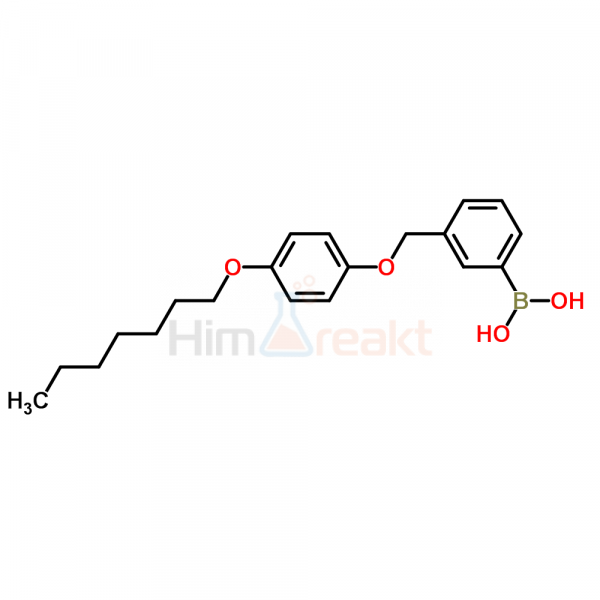 3-(4'-Гептилоксифеноксиметил)фенилборная кислота