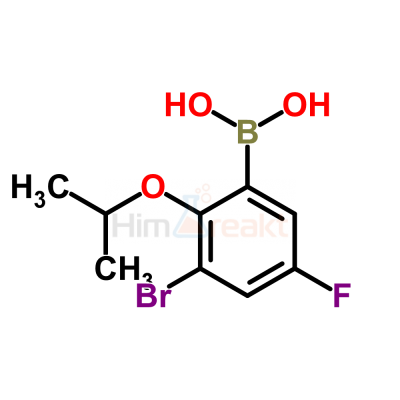 3-Бром-5-фтор-2-изопропоксифенилборная кислота