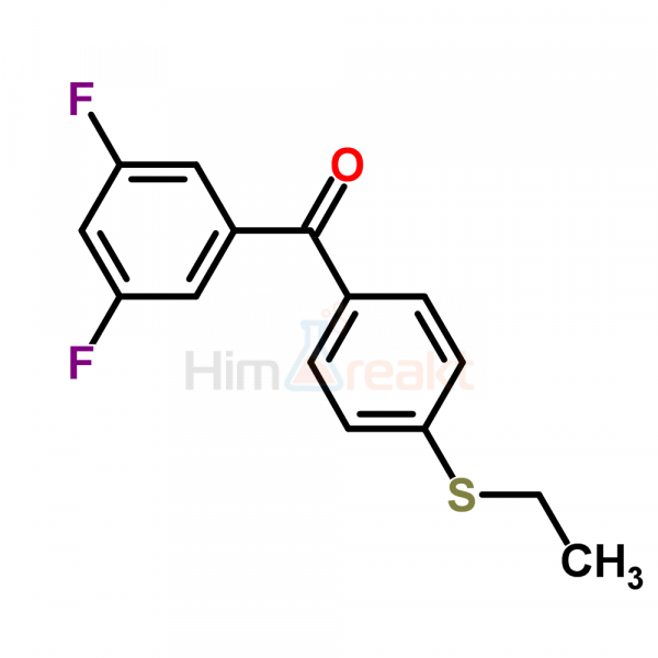 3,5-Дифтор-4'-(этилтио)бензофенон