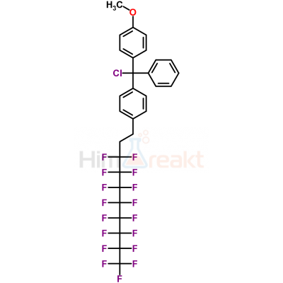 1-(4-Метоксифенил)-1-[4-(1h,1h,2h,2h-перфтордецил)фенил]-1-фенилметил хлорид