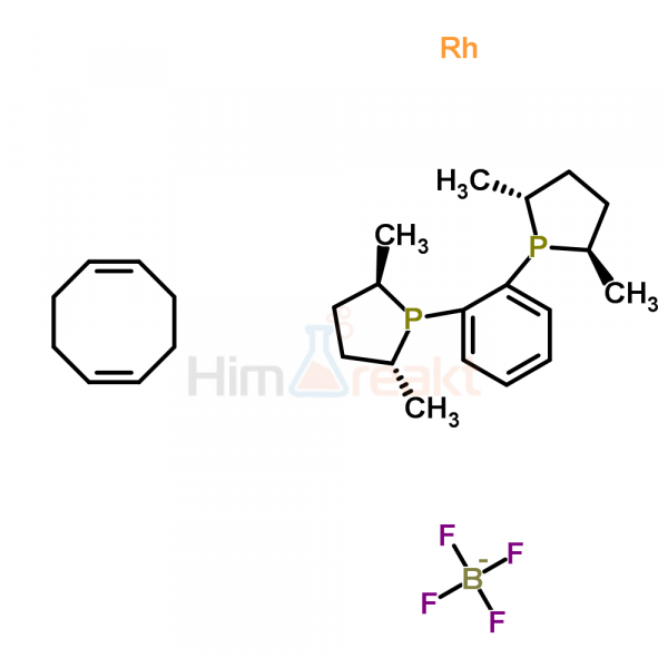 1,2-Бис[(2R,5r)-2,5-диметилфосфолано]бензол(циклооктадиен)родий(I) тетрафторборат