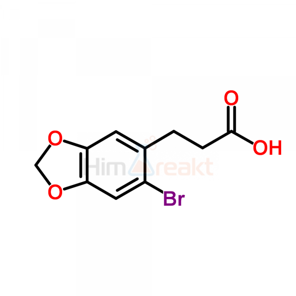 3-(2-Бром-4,5-метилендиоксифенил)пропионовая кислота
