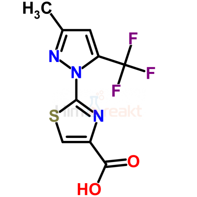 2-(3-Метил-5-(трифторметил)-1H-пиразол-1-ил)-1,3-тиазол-4-карбоновая кислота